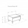 Комод Aquaton Капри 60 белый глянец